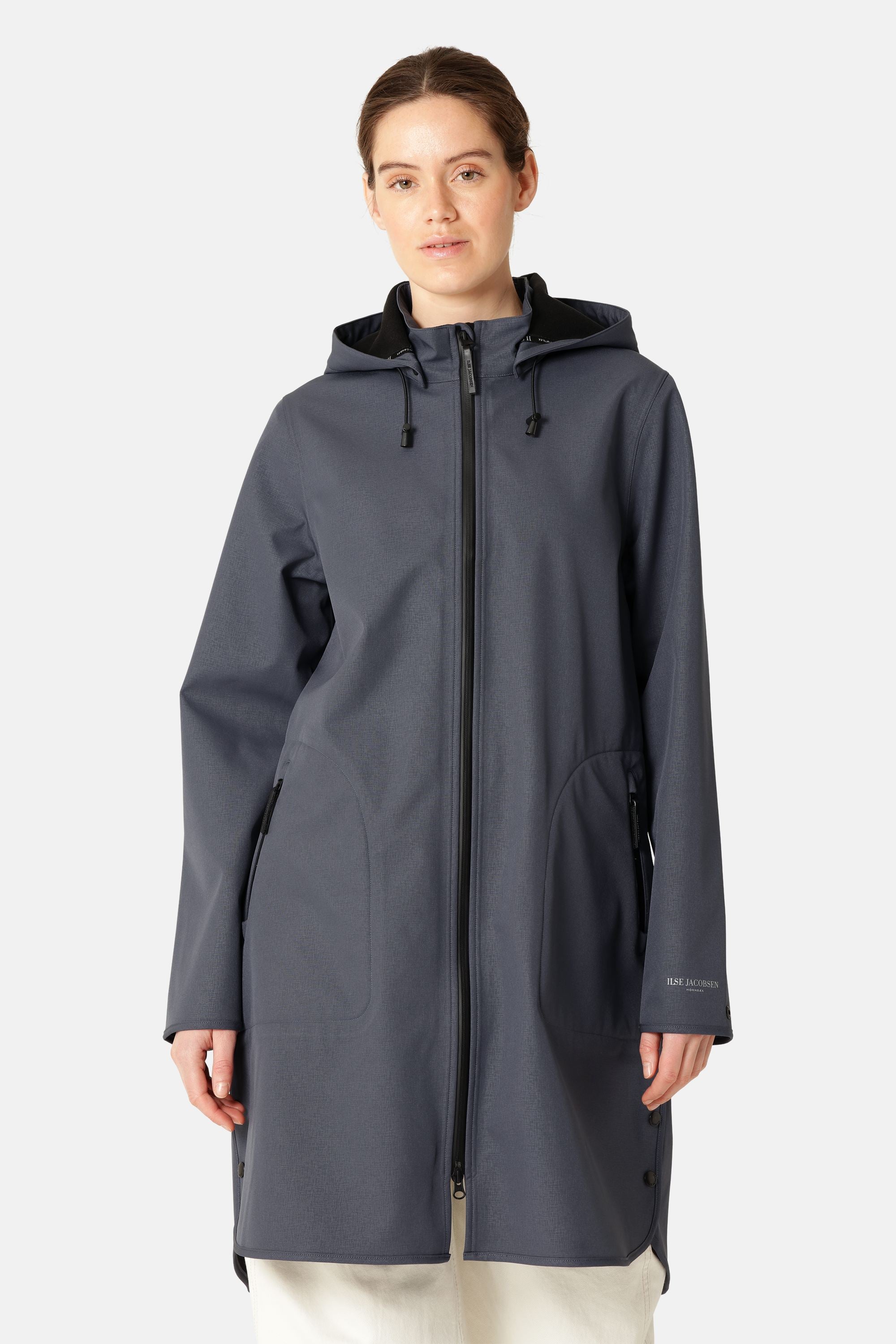 Softshell Raincoat A-line - Ombre Blue